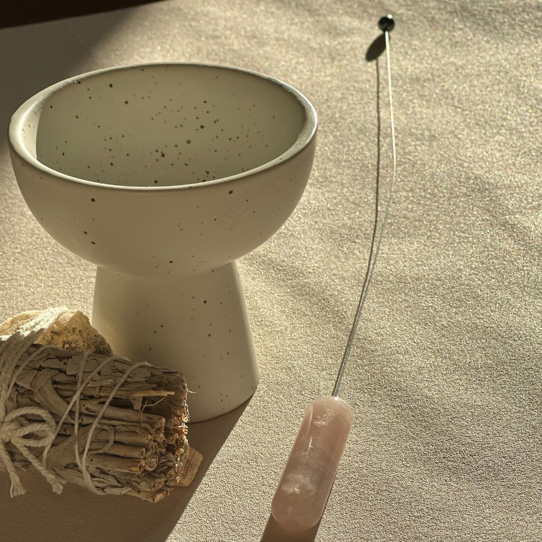 Pendel Rosenquarz - Intuition, Selbstvertrauen, innere Stimme stärken -