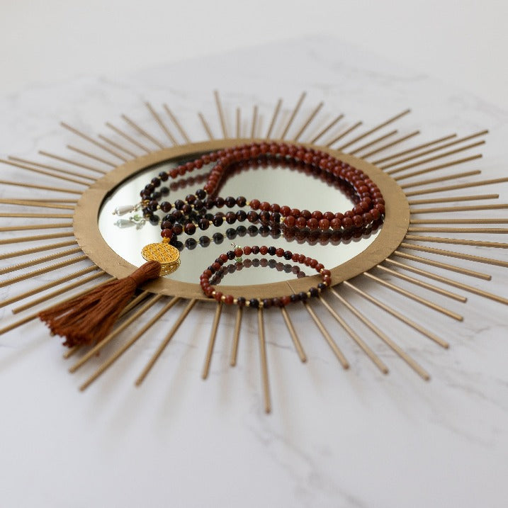 Human Design Kette und Armband mit rotem Jaspis.